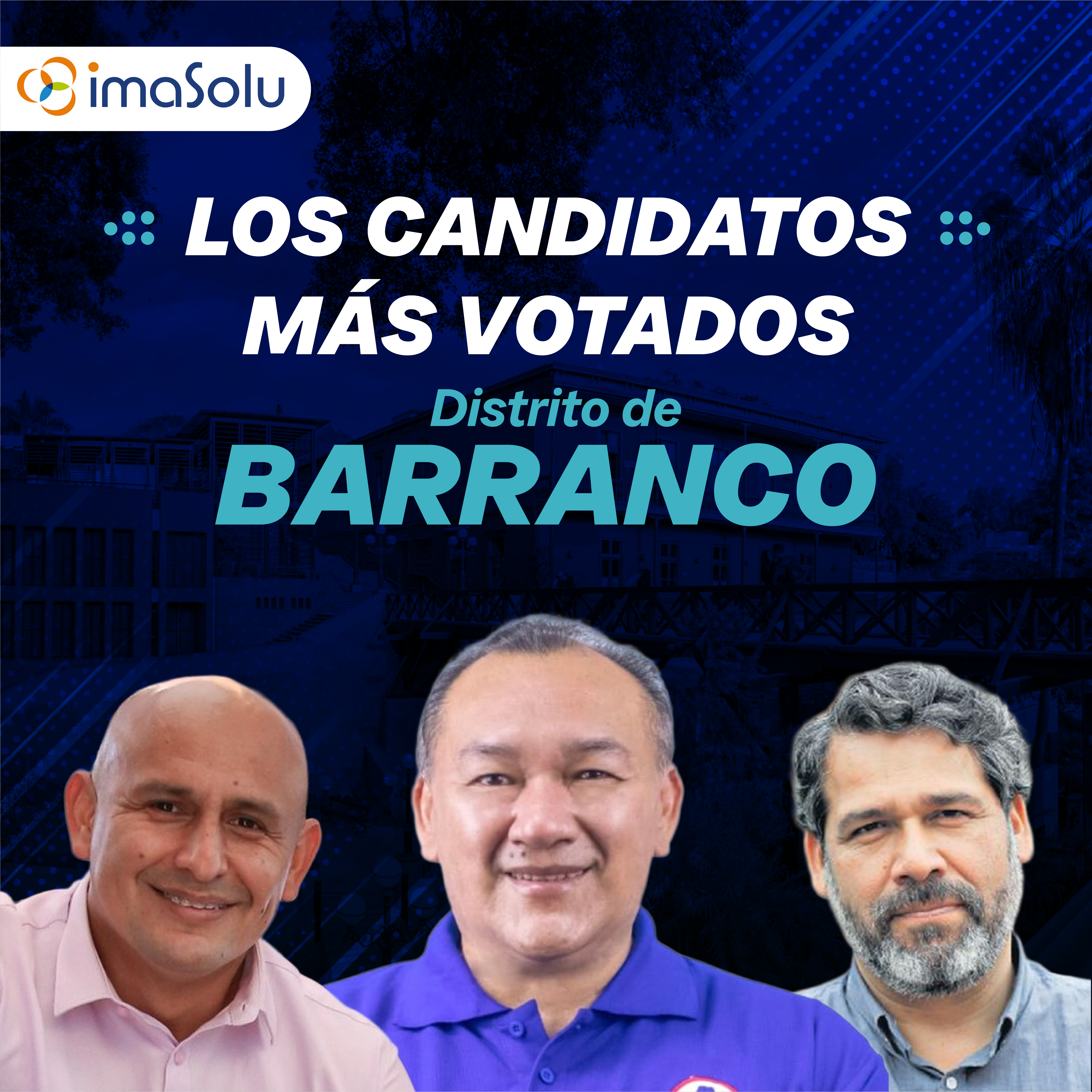 Los candidatos más votados del distrito de Barranco