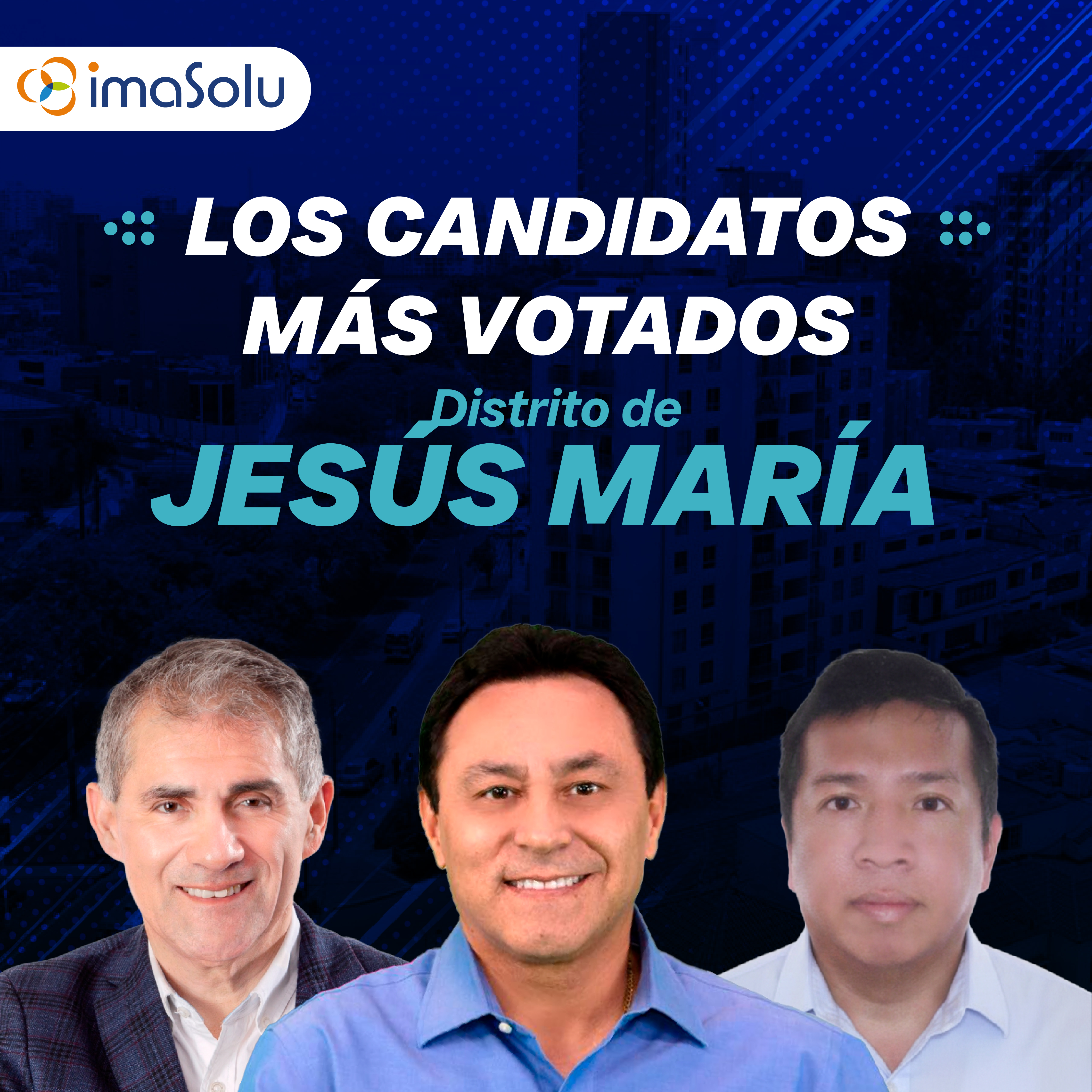 Los candidatos más votados del distrito de Jesús María