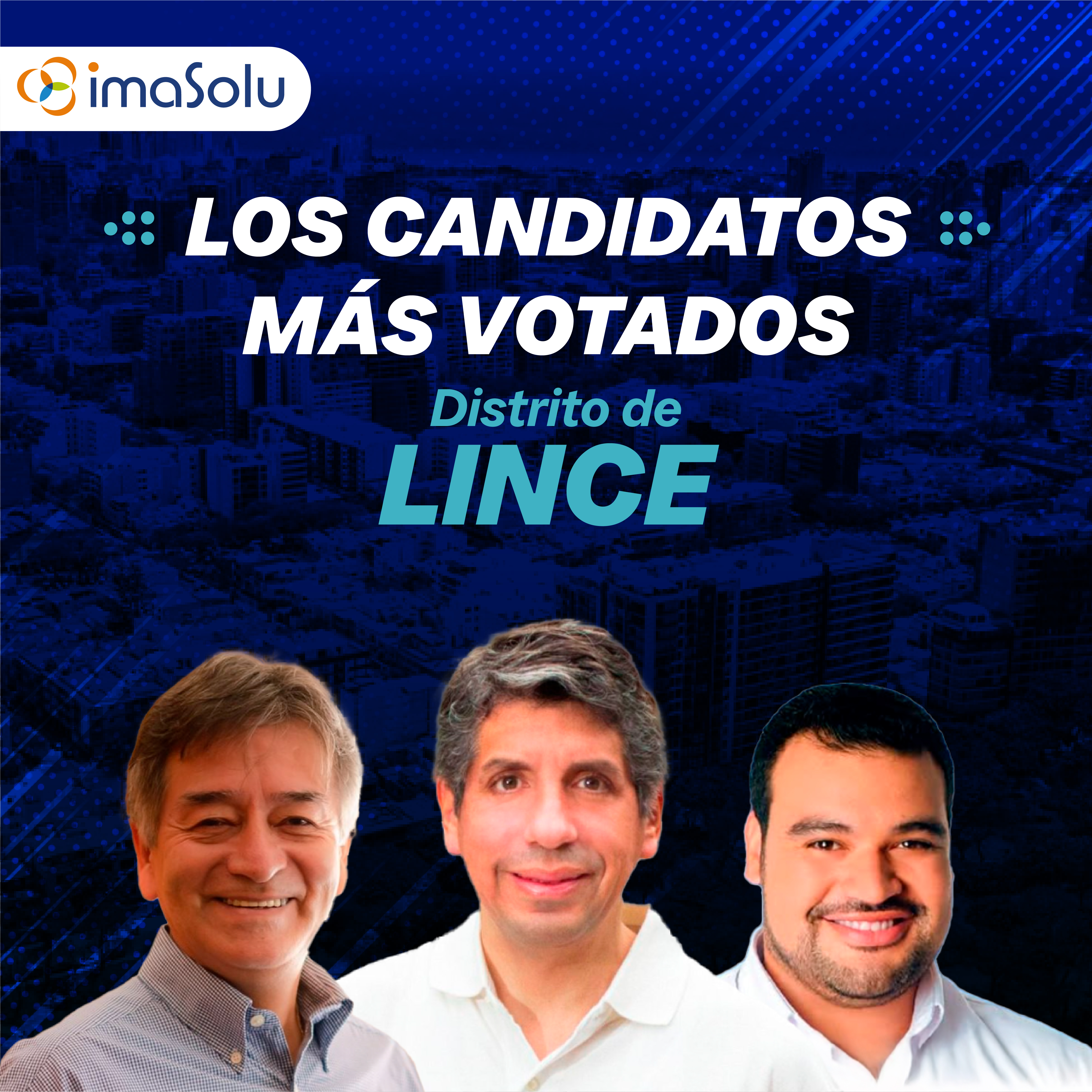 Los candidatos más votados del distrito de Lince