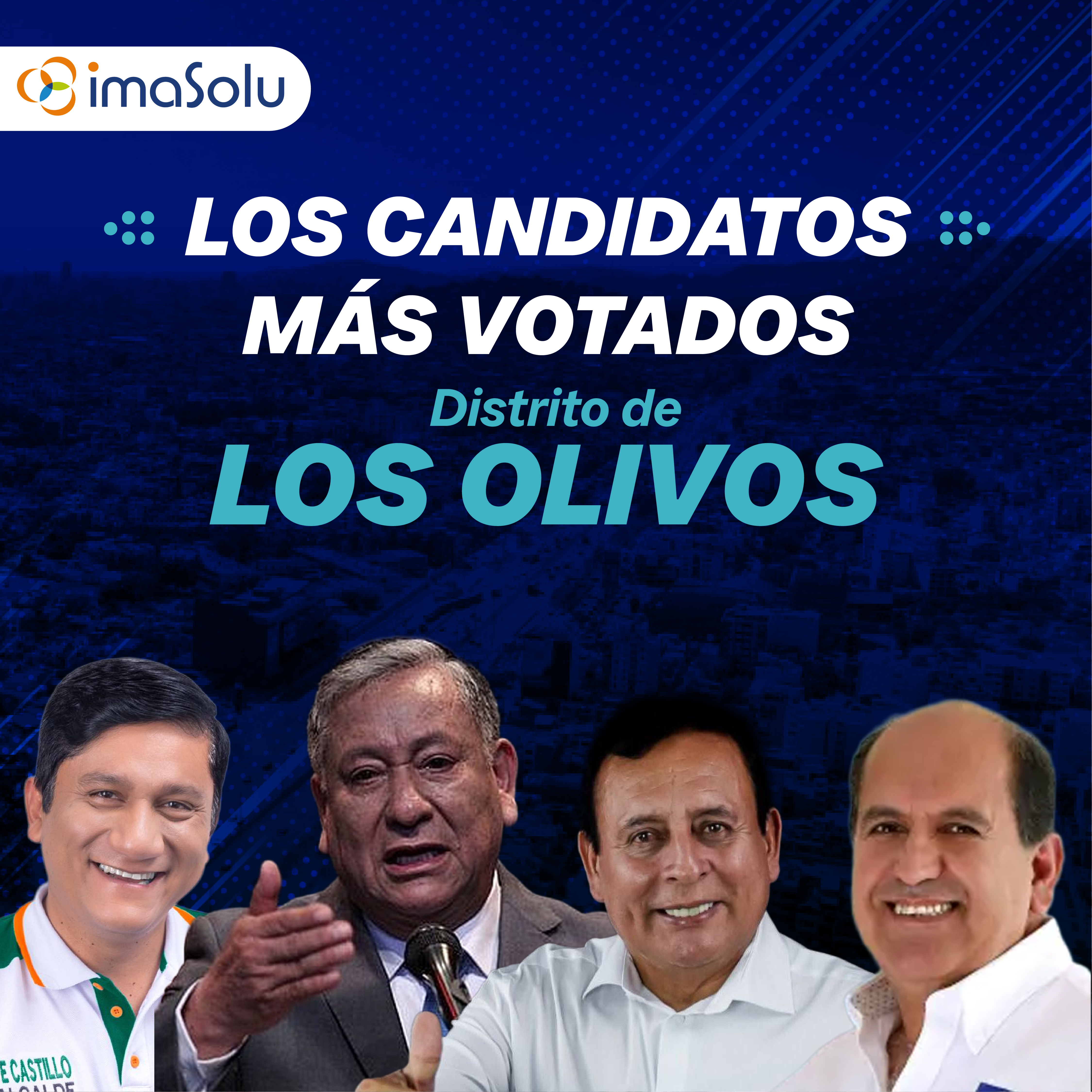 Los candidatos más votados del distrito de Los Olivos