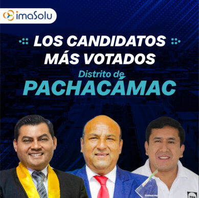 Los candidatos más votados del distrito de Pachacámac