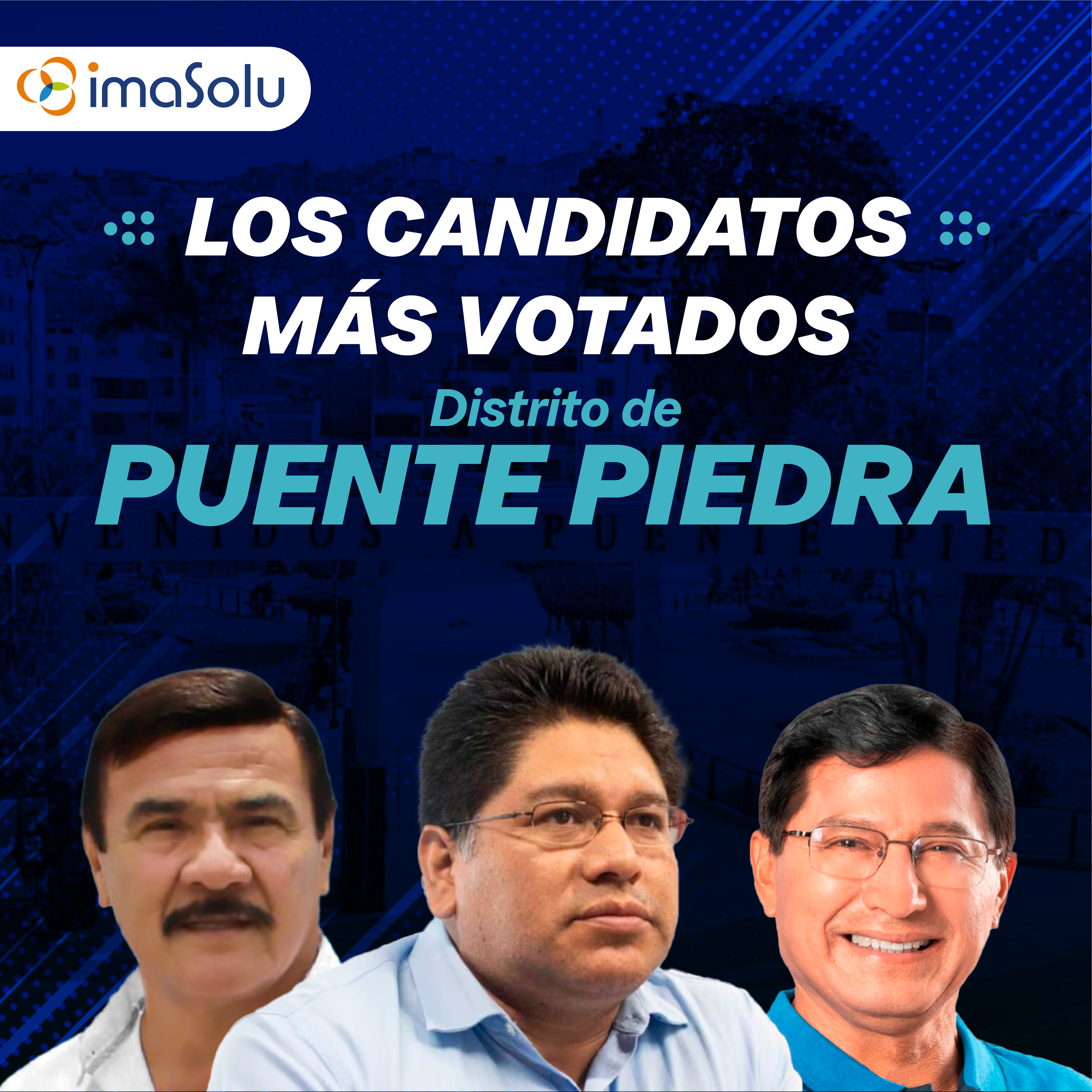 Los candidatos más votados del distrito de Puente Piedra