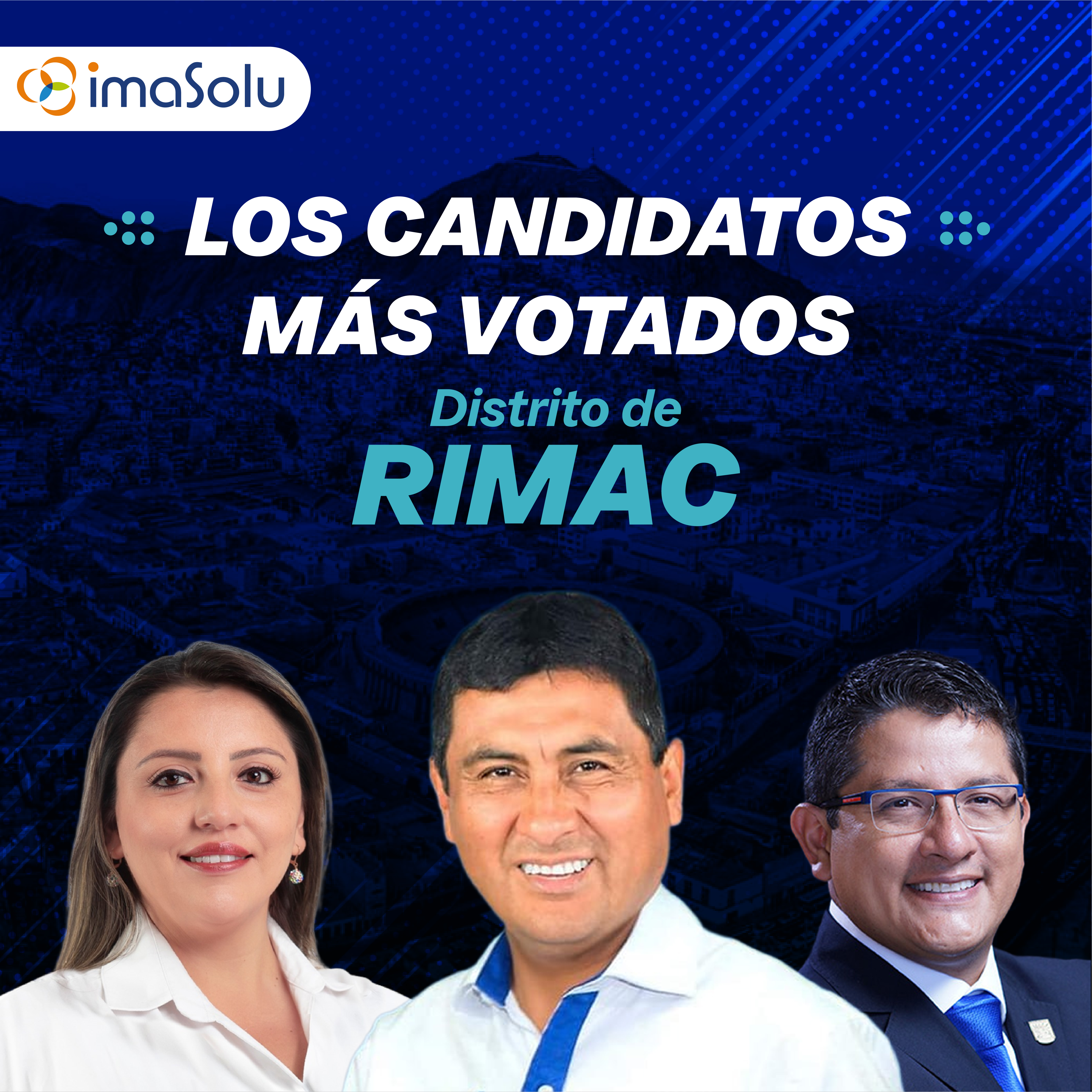 Los candidatos más votados del distrito de Rímac