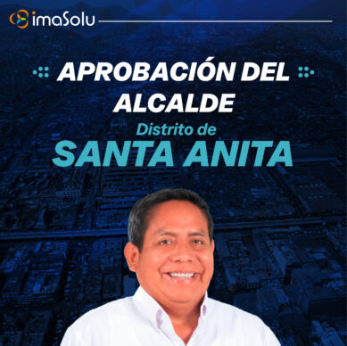 Aprobación alcalde de Santa Anita